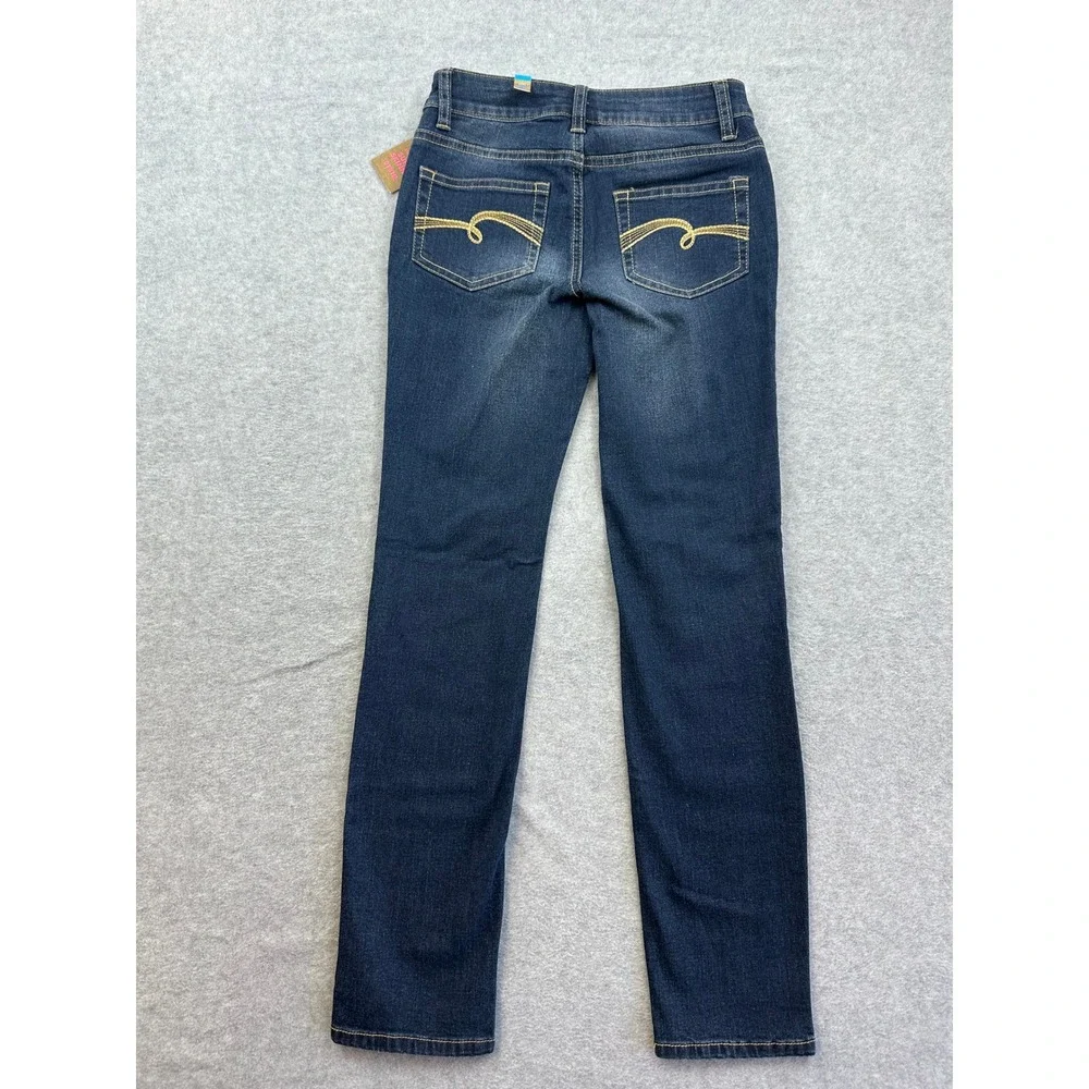 Justice Girls Simply Low Super Skinny Jeans Dark Wash Denim Size 10 Regular